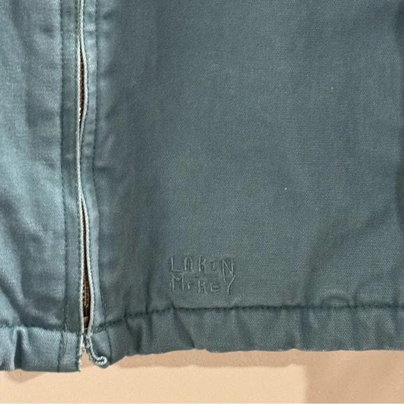 Lakin McKey Trading Canvas Full Zip Jacket 2XLR Hooded Lined Workwear Coat Heavy - Picture 8 of 8